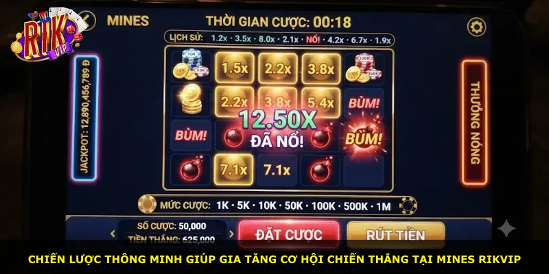 Chiến lược thông minh giúp gia tăng cơ hội chiến thắng tại Mines Rikvip