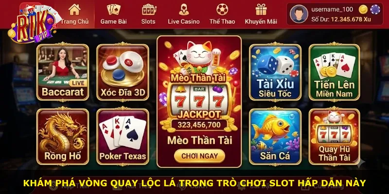 Khám phá vòng quay lộc lá trong trò chơi slot hấp dẫn này