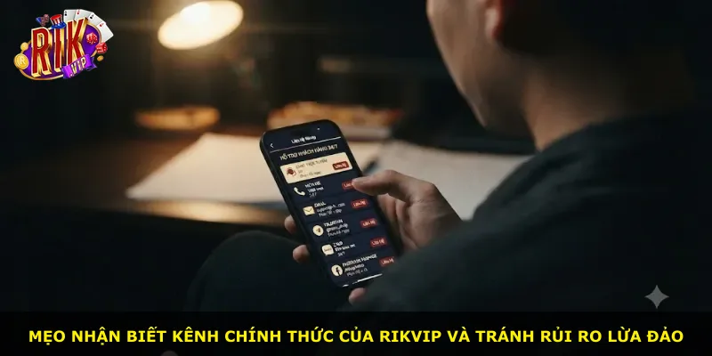 Mẹo nhận biết kênh chính thức của Rikvip và tránh rủi ro lừa đảo
