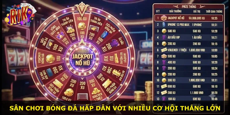 Sân chơi bóng đá hấp dẫn với nhiều cơ hội thắng lớn
