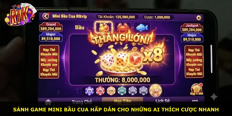 Sảnh game mini bầu cua hấp dẫn cho những ai thích cược nhanh